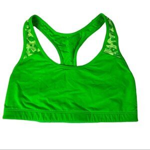PINK Victoria’s Secret Green Lace Racerback Bra size S